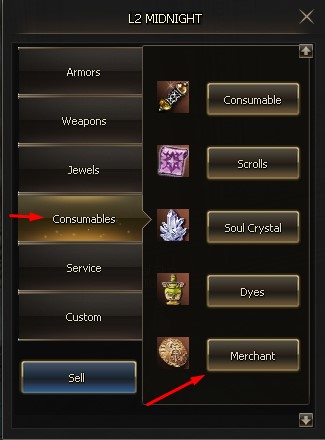 Consumables Tab